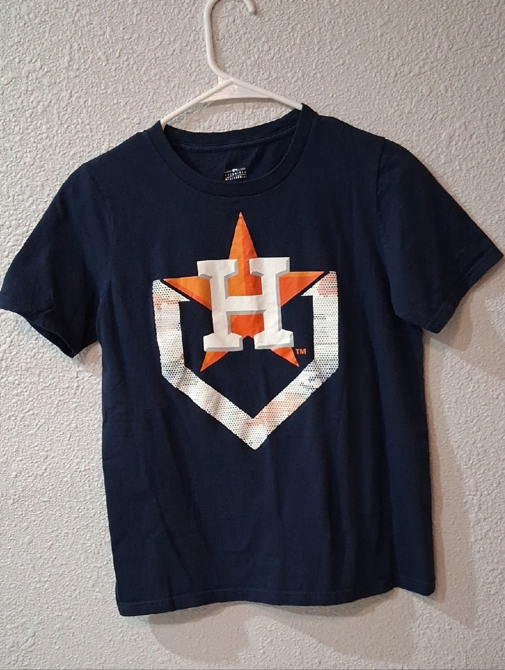 Geoffrey Beene Navy Kids Houston Astros Star H Logo Tee